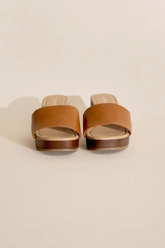 LAUREN-1 Slides Mules Heels