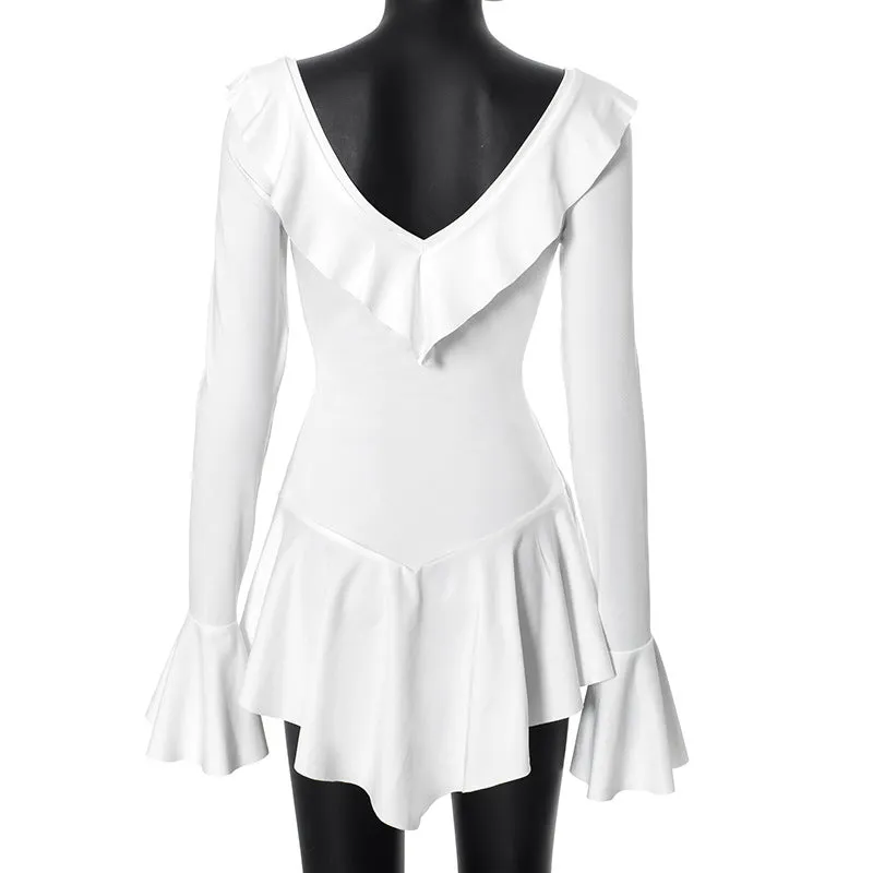 Layna Long Sleeve Ruffle Dress