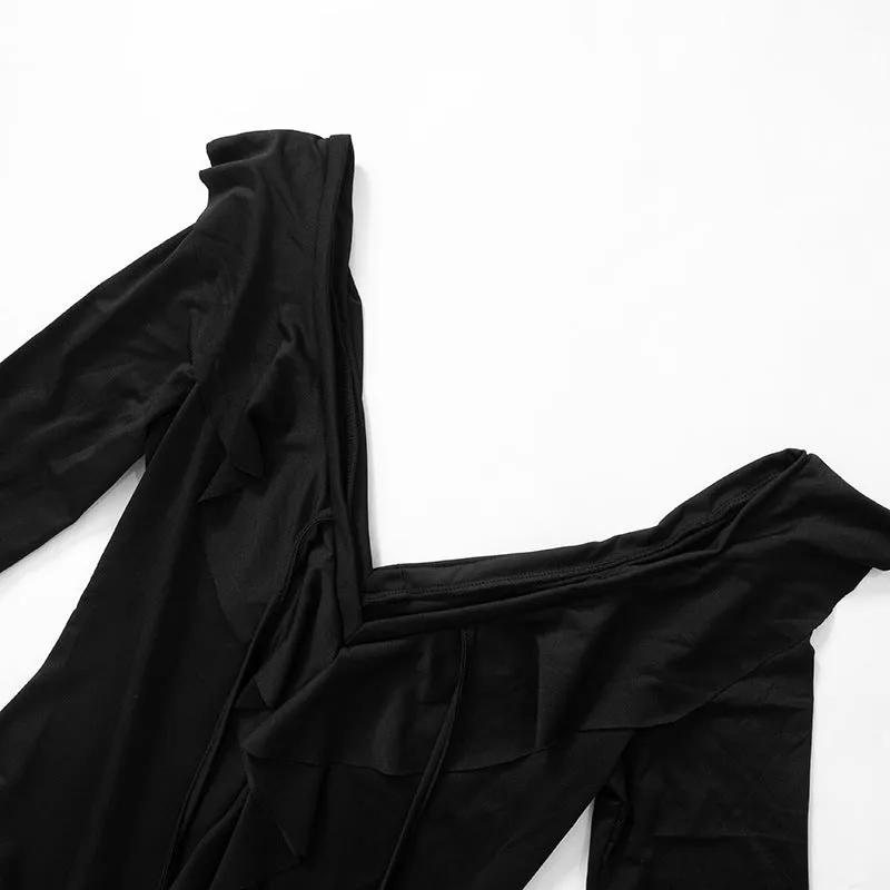 Layna Long Sleeve Ruffle Dress