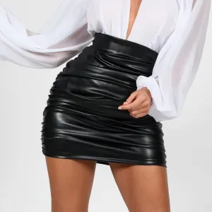 Leather Hip Skirt
