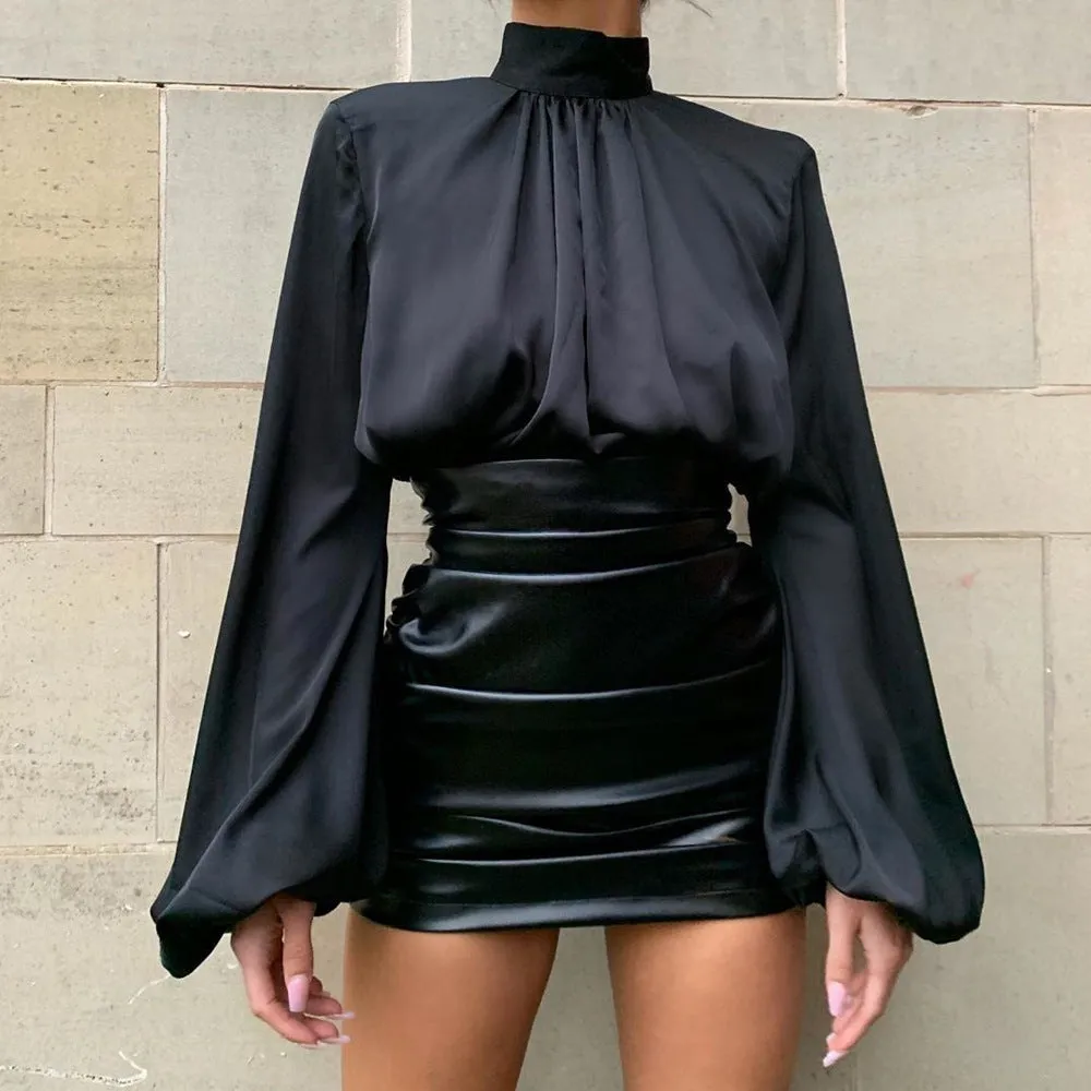 Leather Hip Skirt