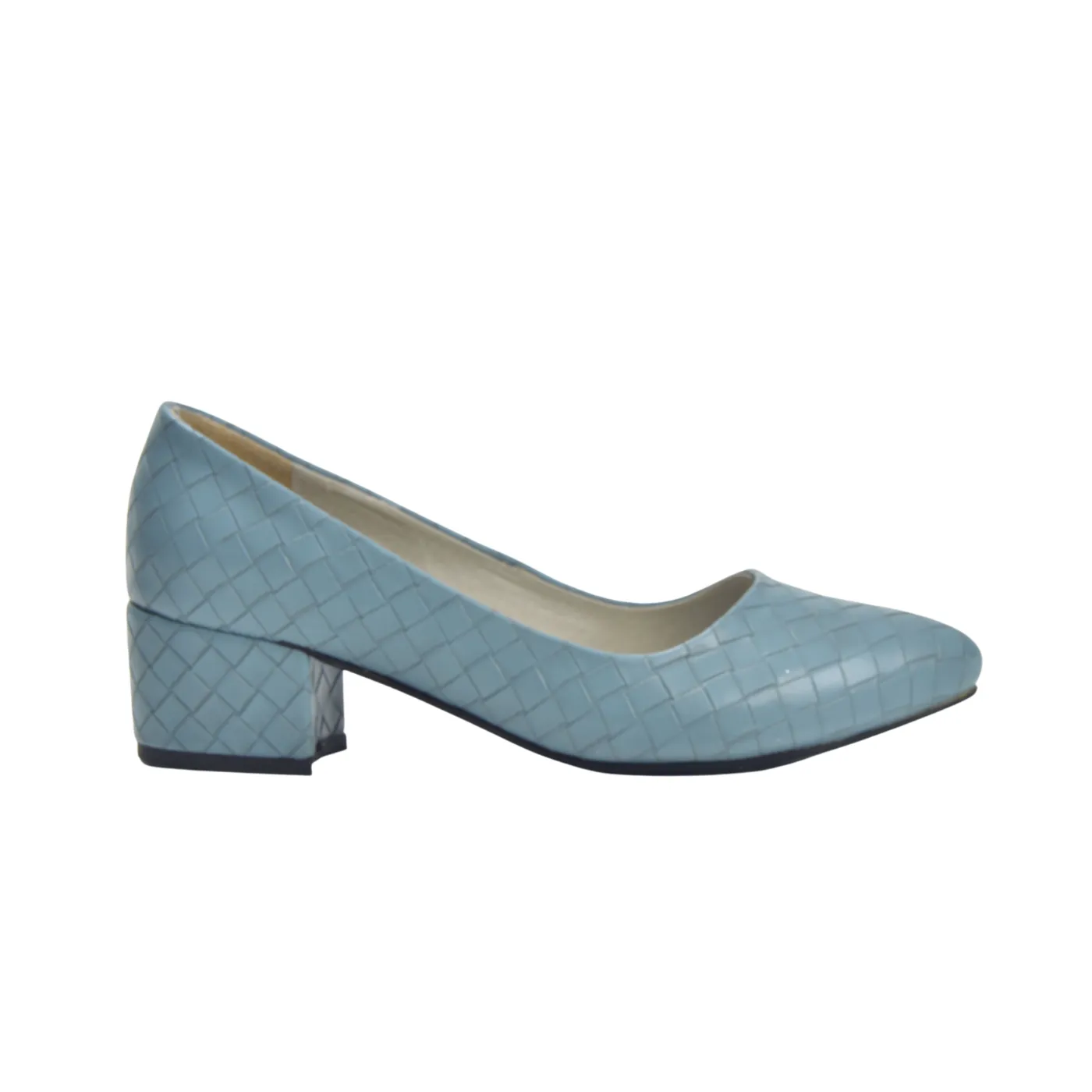 Light Blue Basic Heeled Shoe