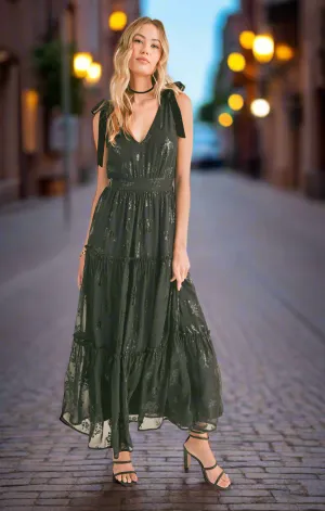 Like No Other Black Midi Dress