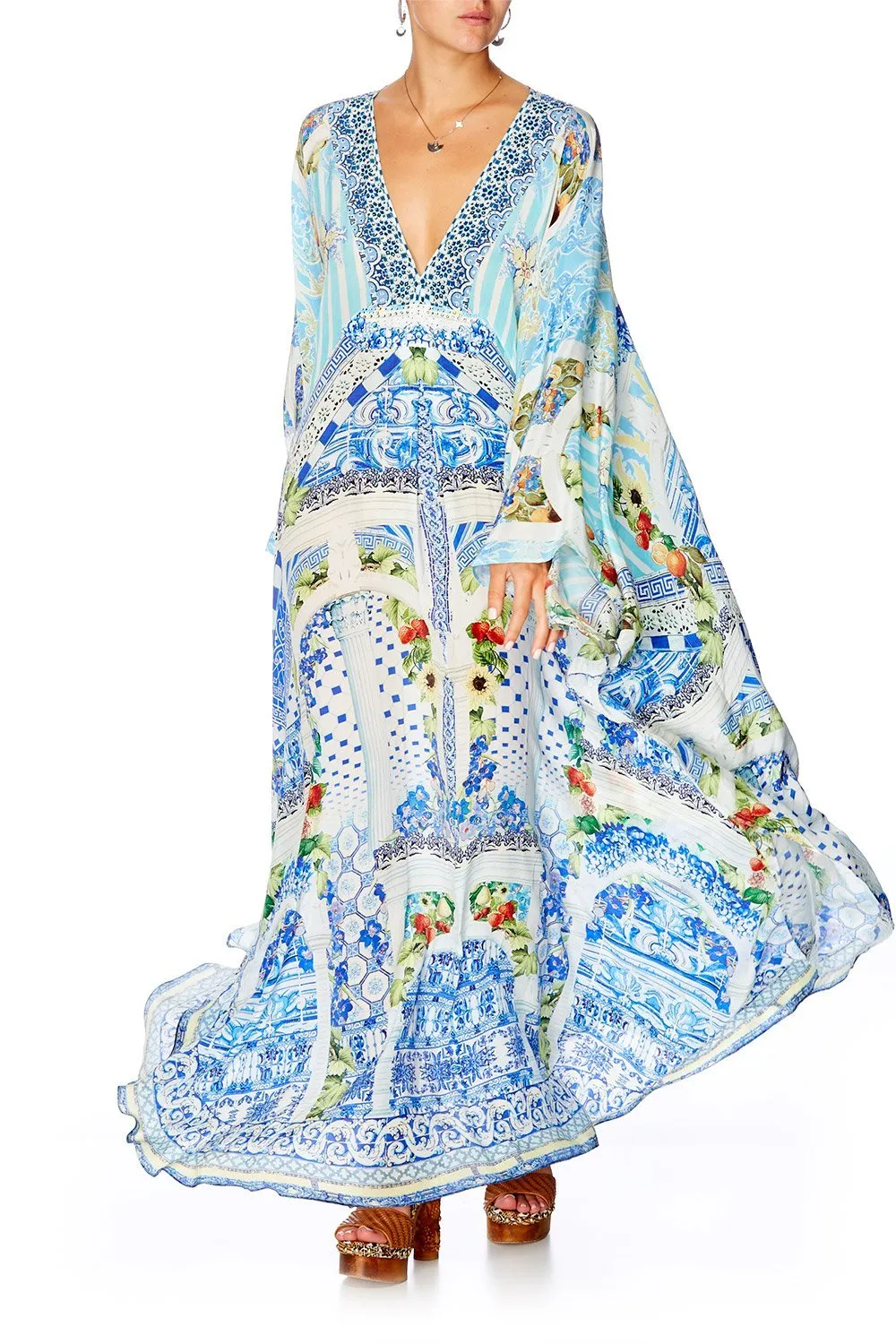 LONG KAFTAN WITH WAIST TAB A NIGHT TO REMEMBER