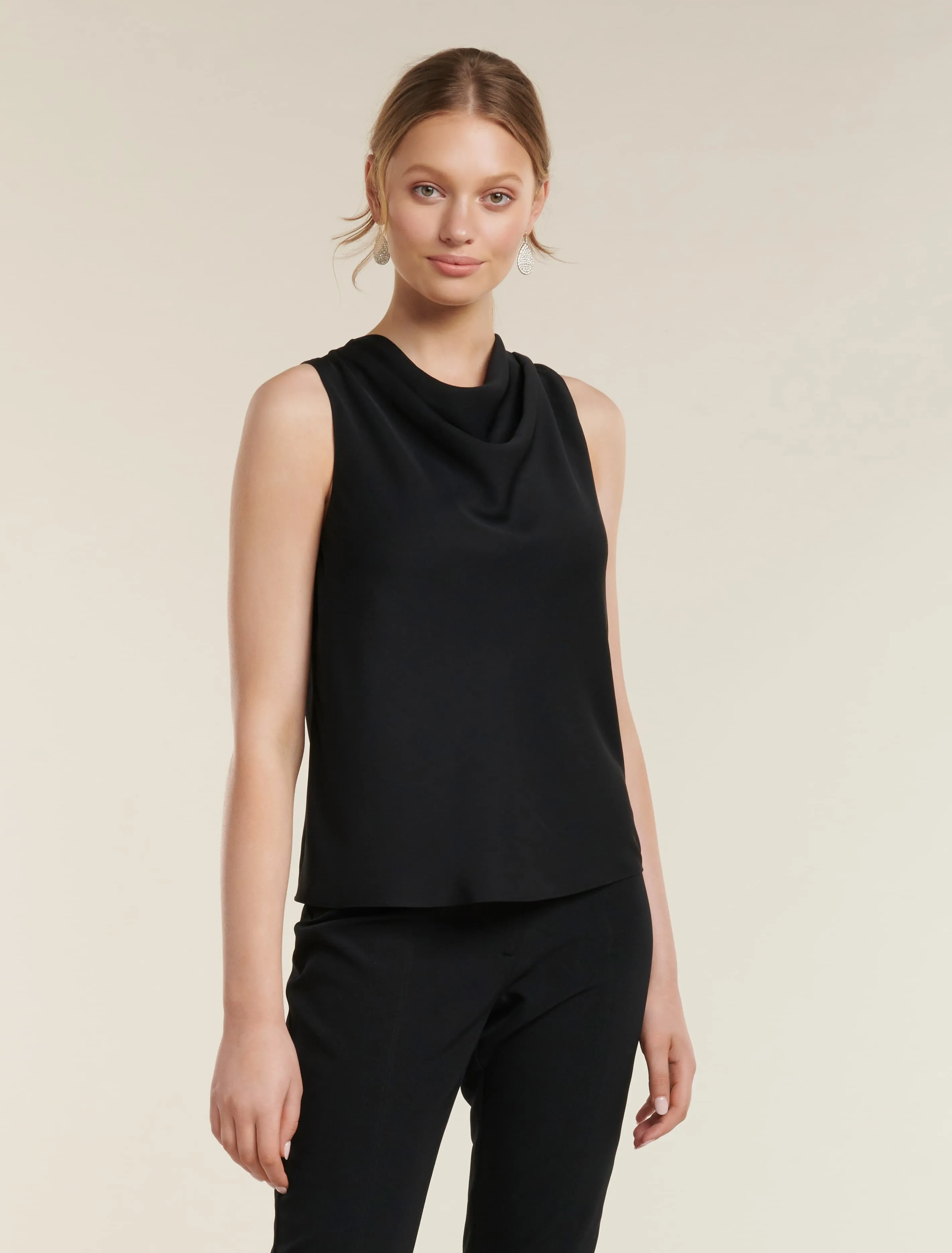 Lottie Cowl Neck Racer Tank