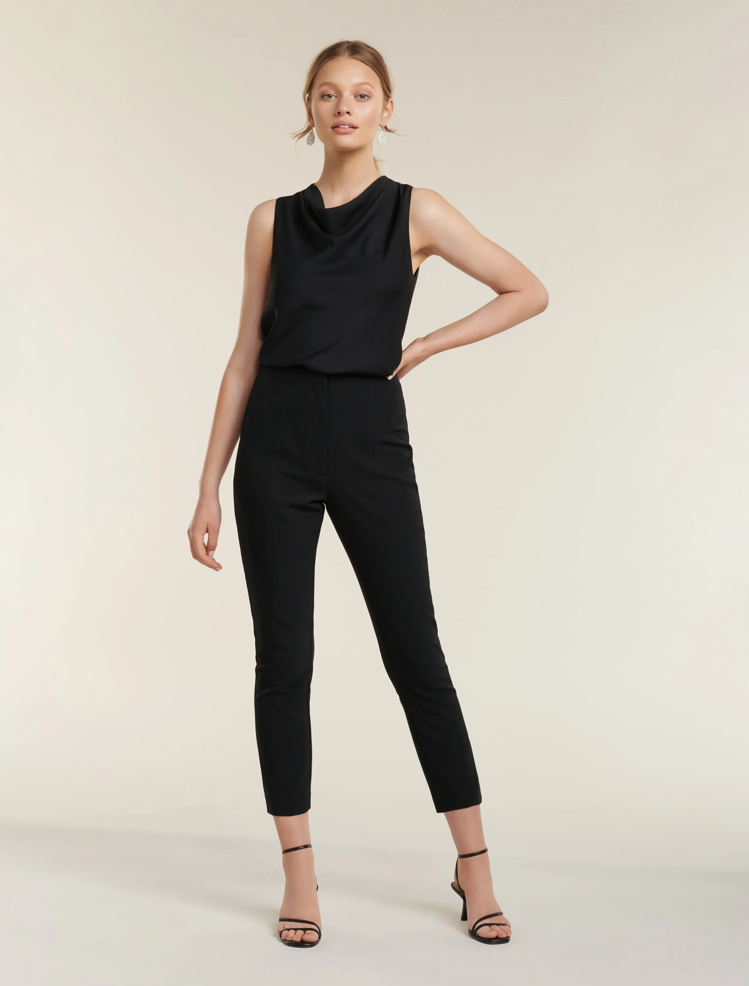 Lottie Cowl Neck Racer Tank