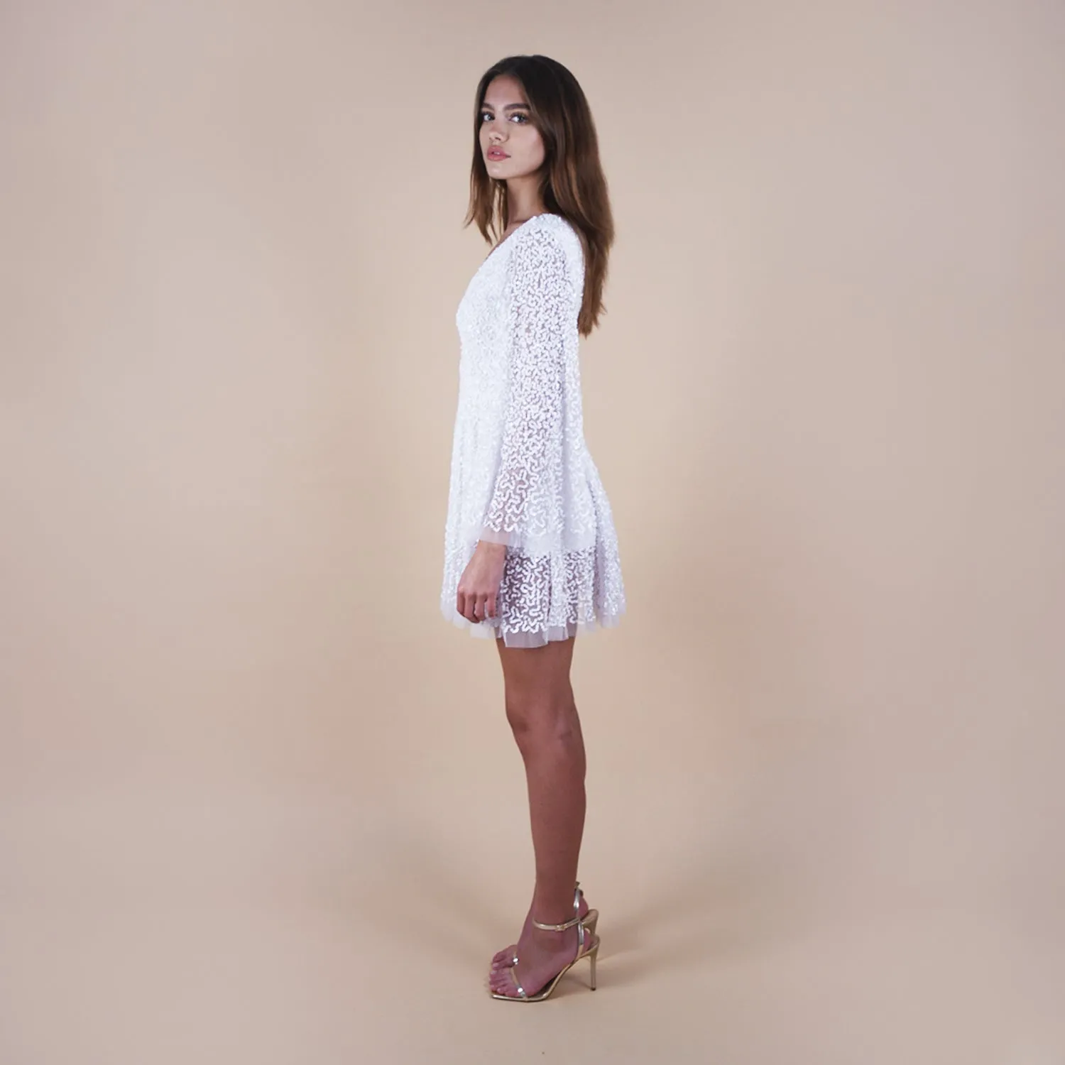 Lyric Sequin Beaded Dress