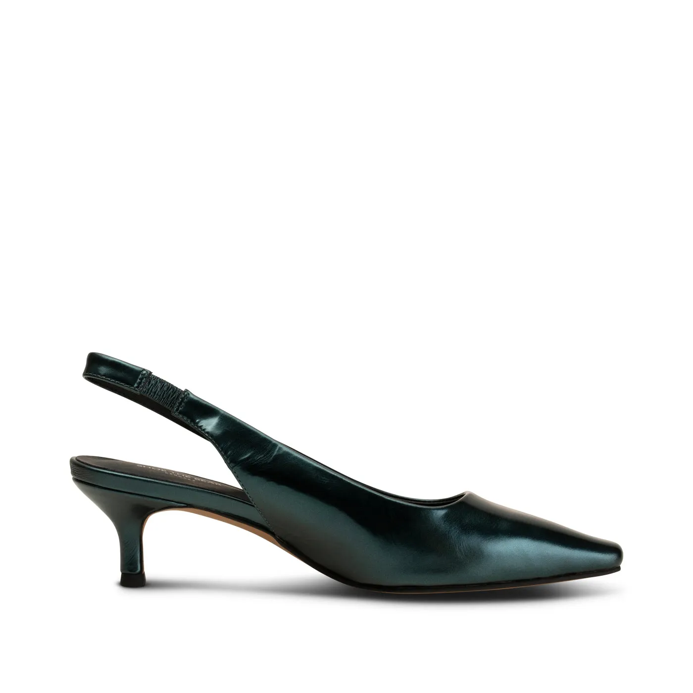 Maxine slingback læder - TEAL METALLIC