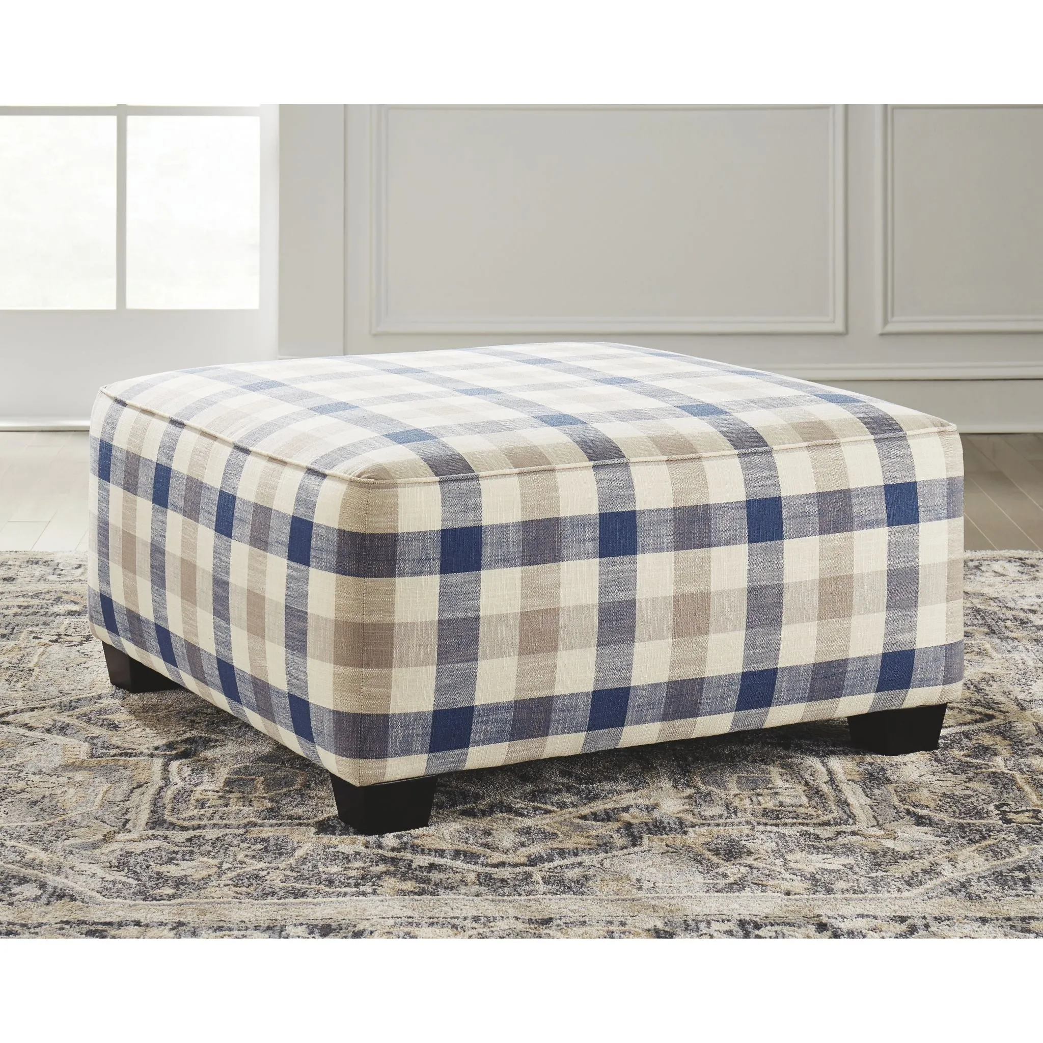 Meggett Oversized Accent Ottoman - Nautical