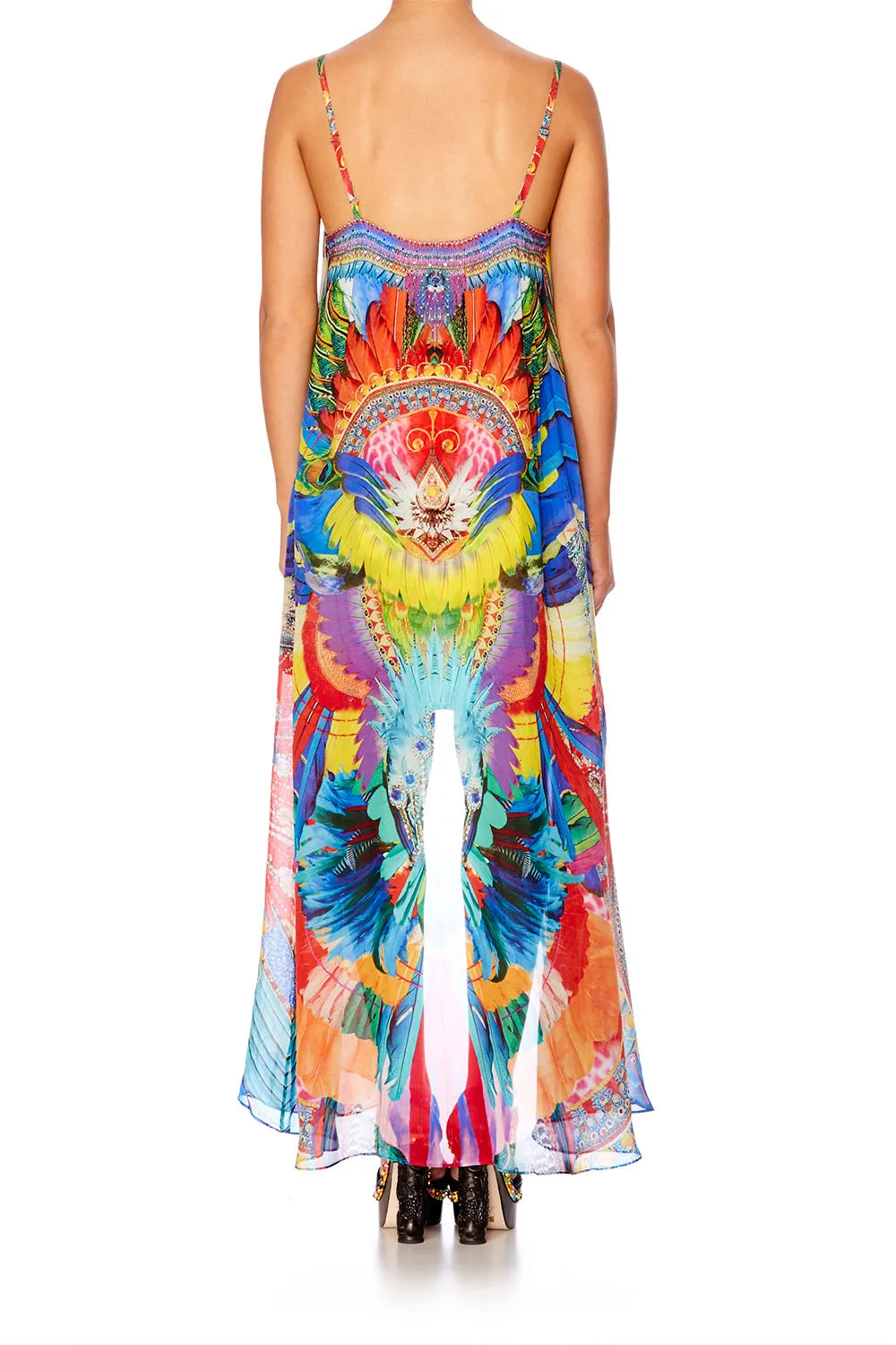 MINI DRESS WITH LONG OVERLAY SHOW GIRL