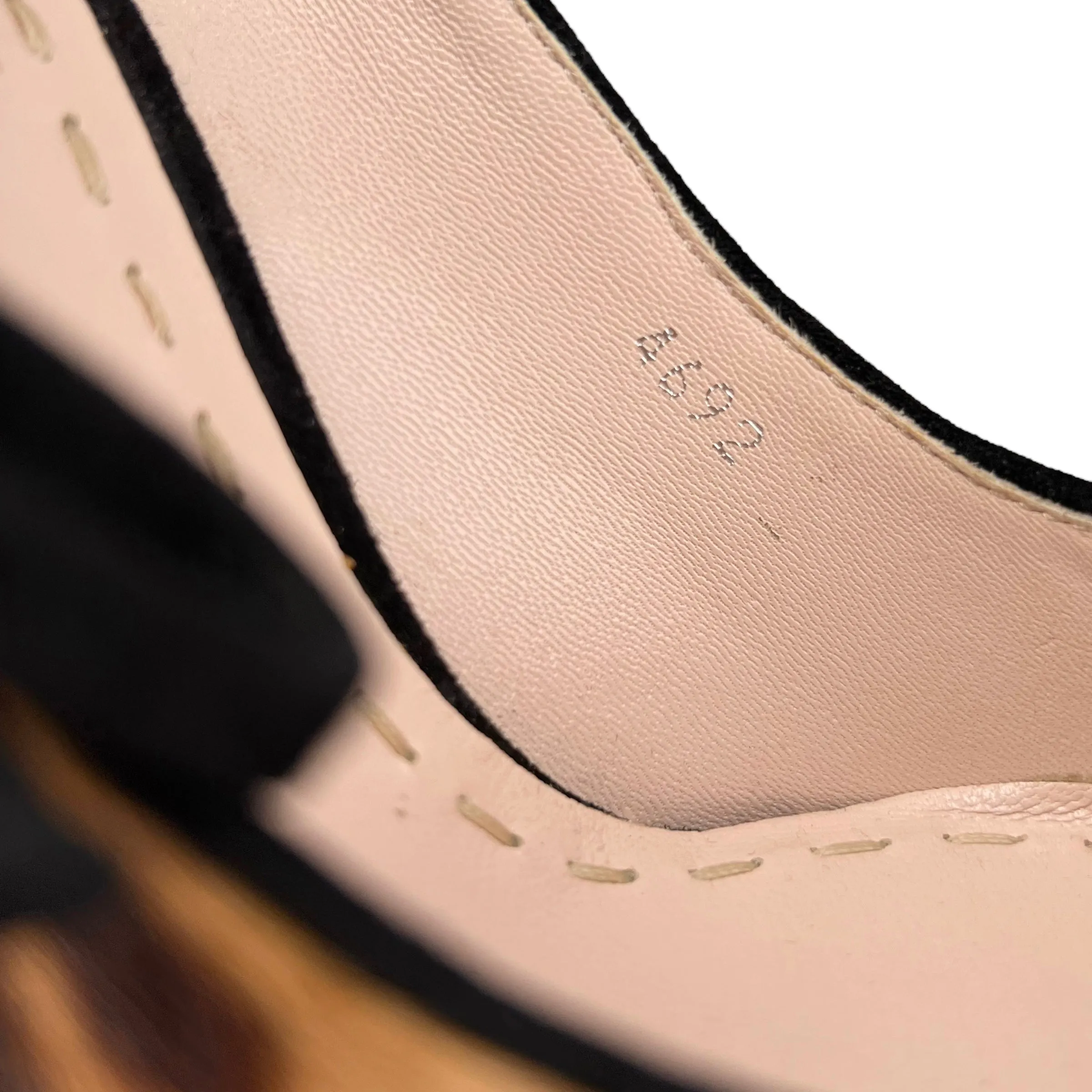 Miu Miu Leopard Print Calf Hair & Black Suede Leather Pointed Toe Pumps