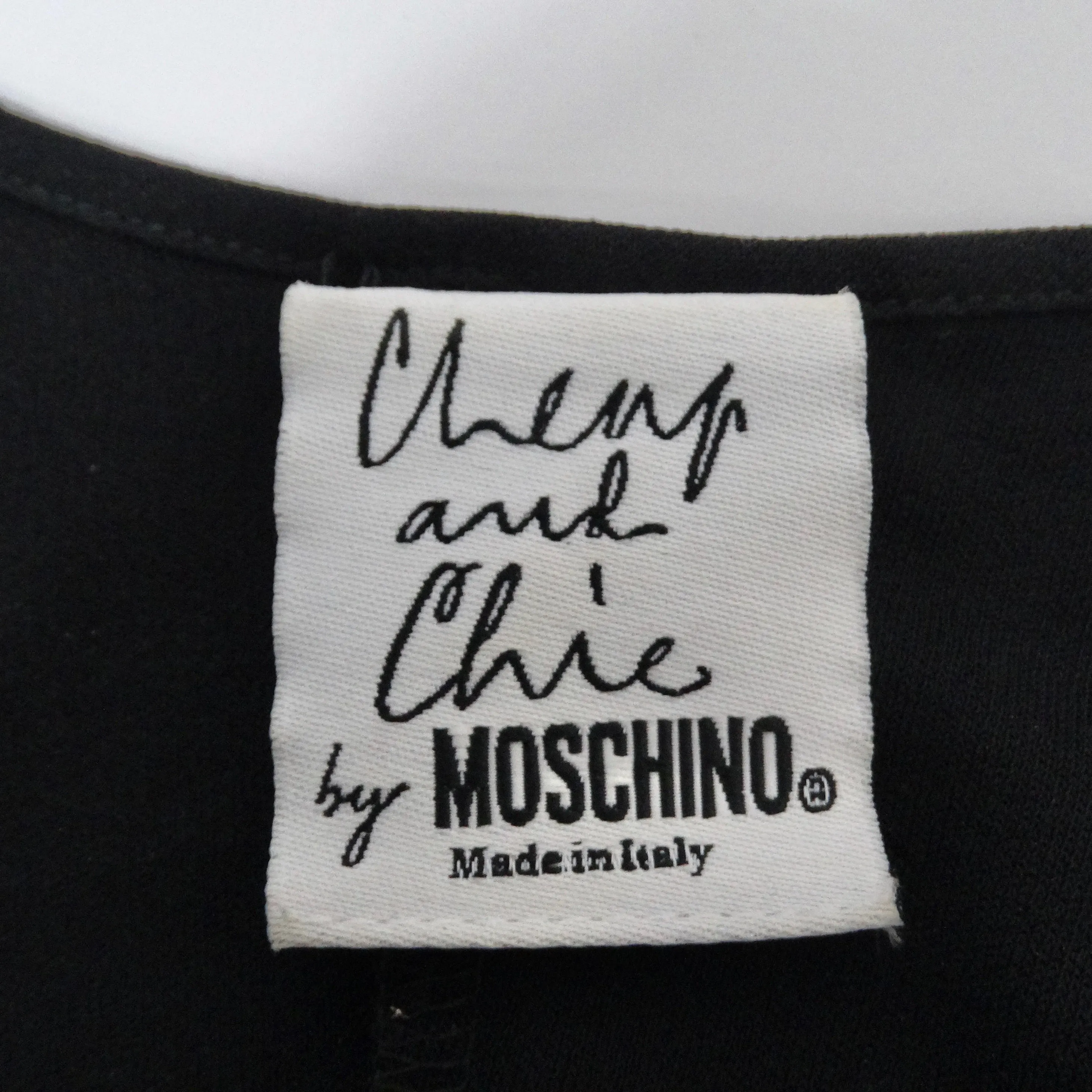 Moschino Cheap And Chic Drawstring Little Black Dress