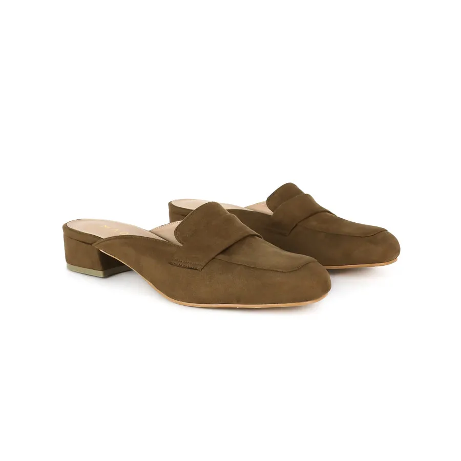 Nadine Suede Loafer Mules