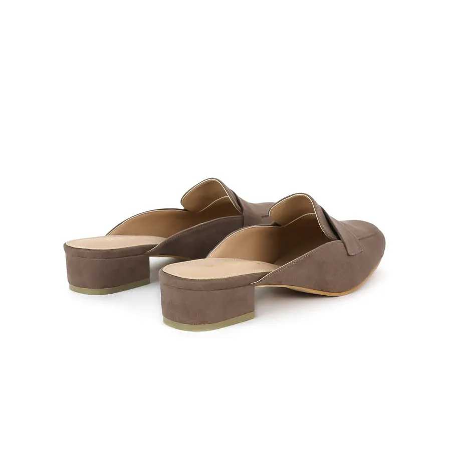 Nadine Suede Loafer Mules