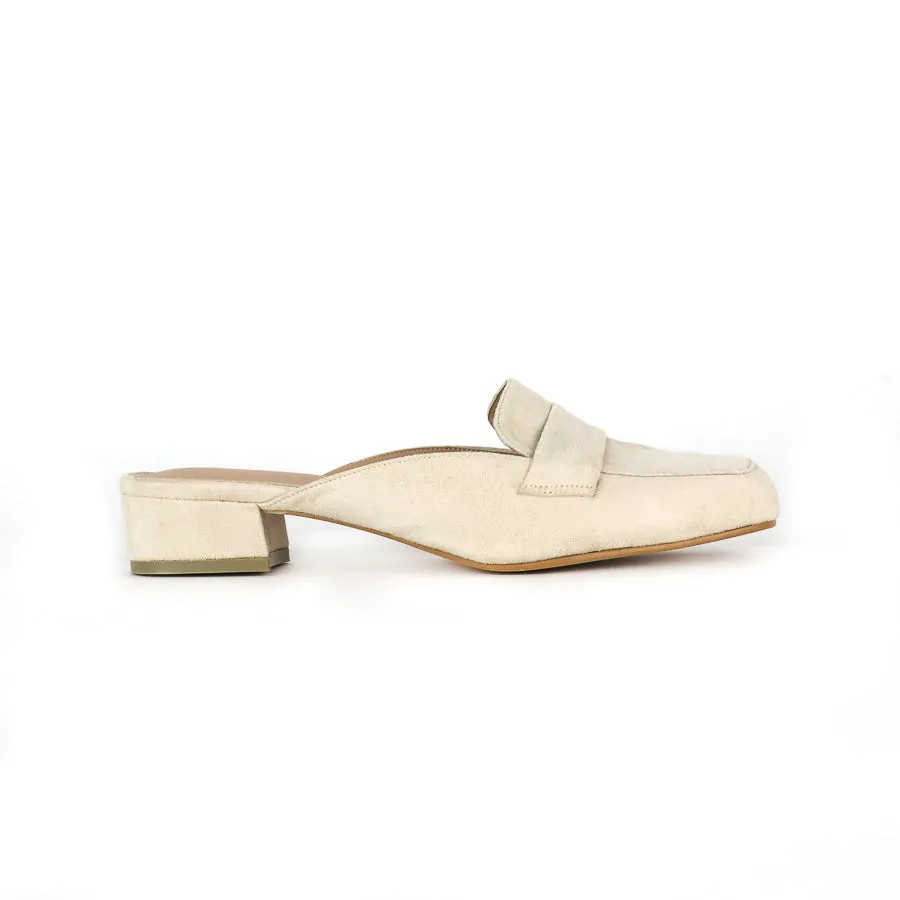 Nadine Suede Loafer Mules