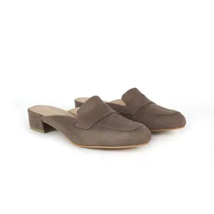 Nadine Suede Loafer Mules