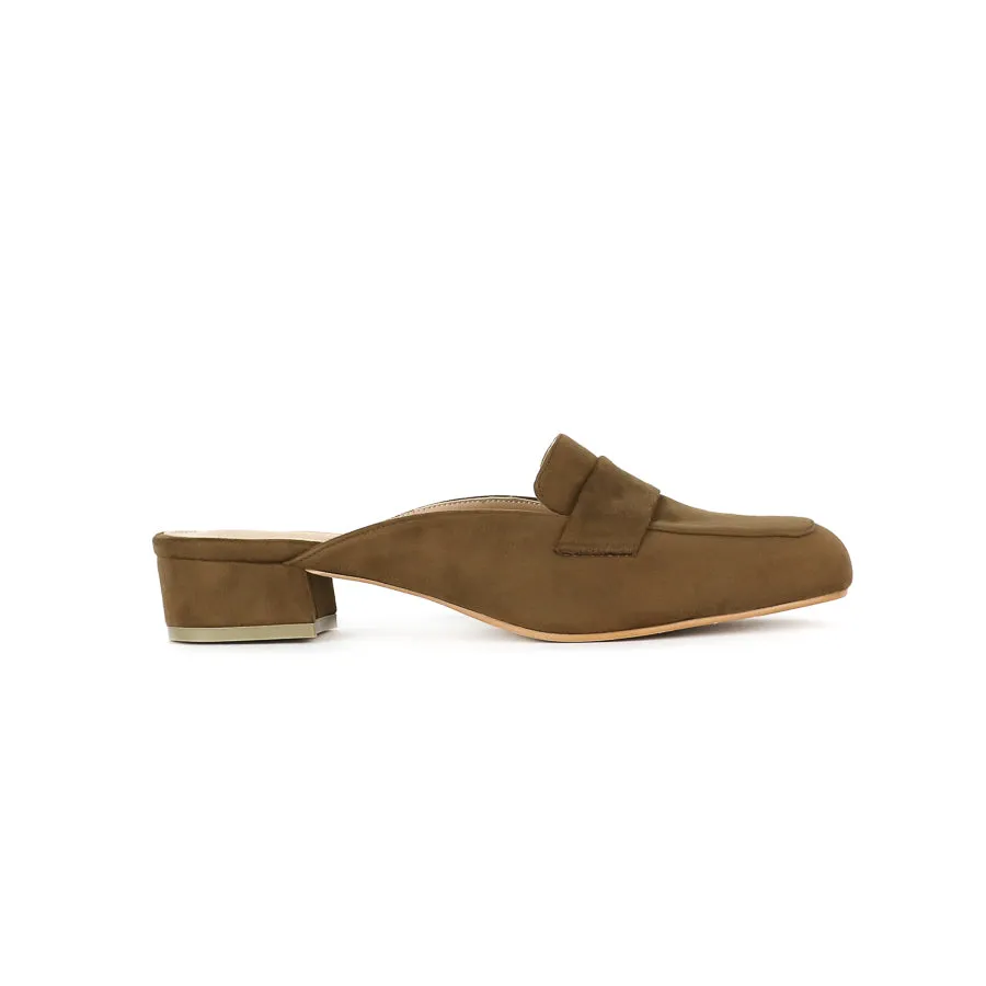 Nadine Suede Loafer Mules