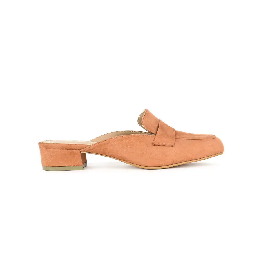 Nadine Suede Loafer Mules