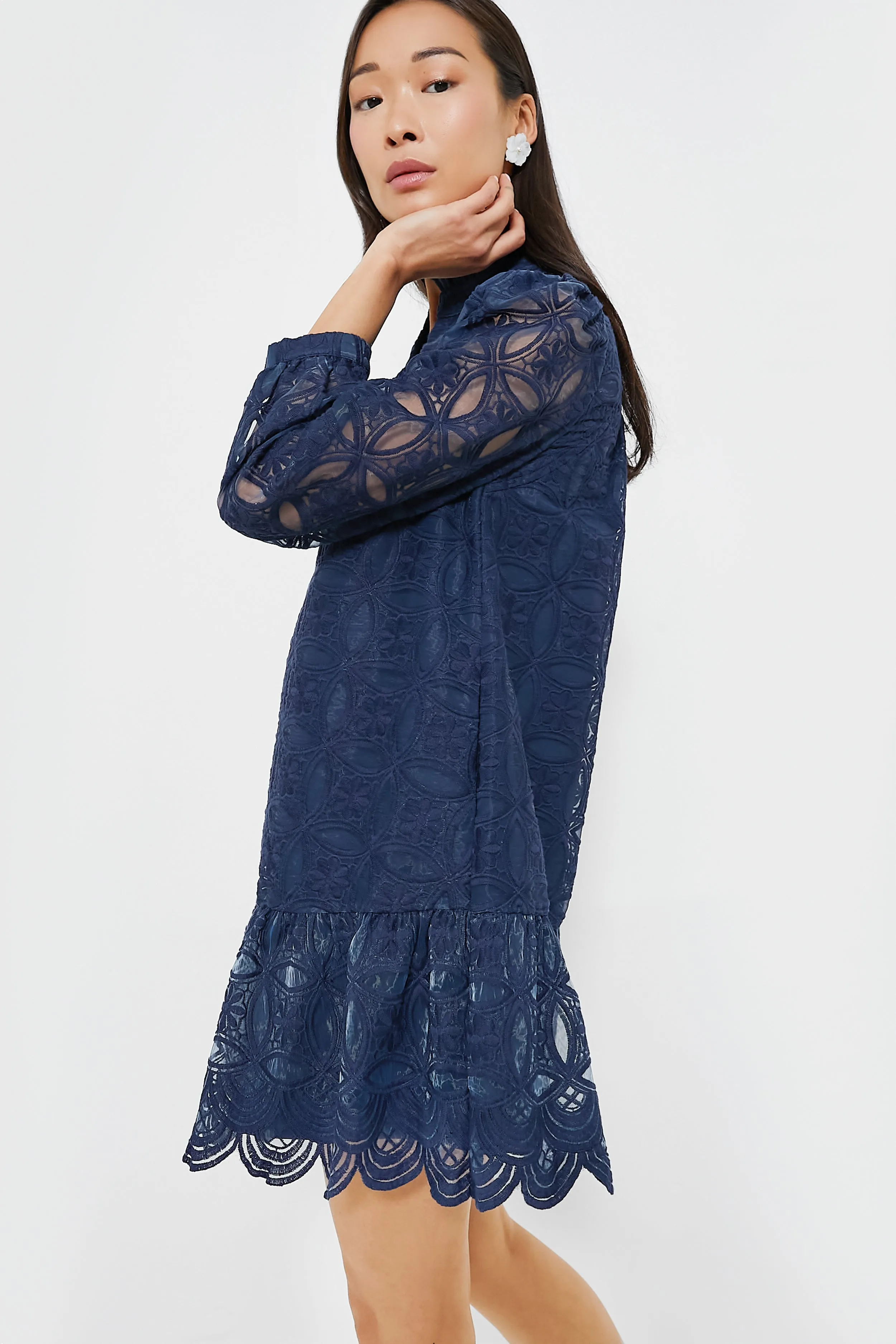 Navy Organza Palmerston Dress