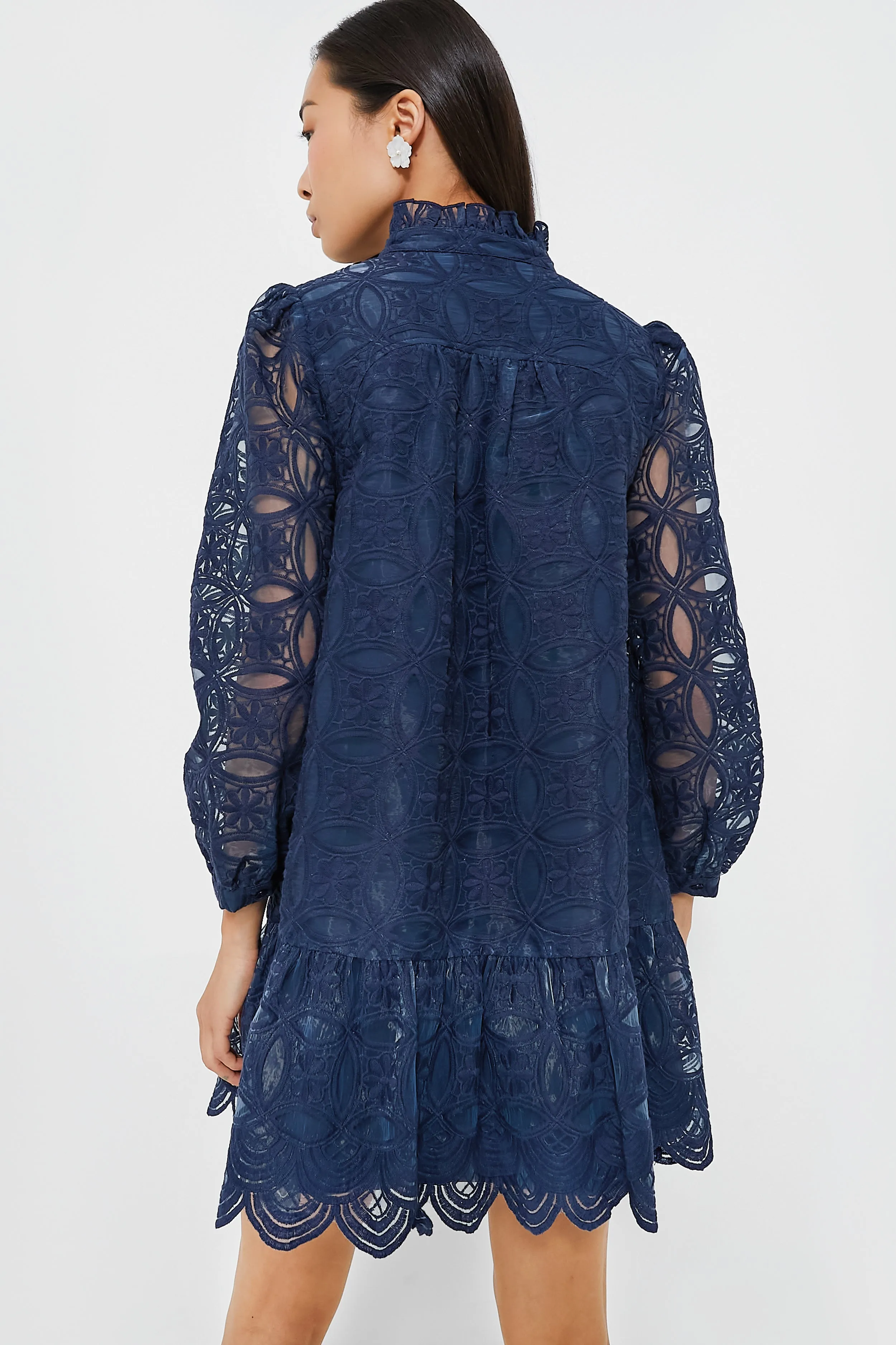 Navy Organza Palmerston Dress