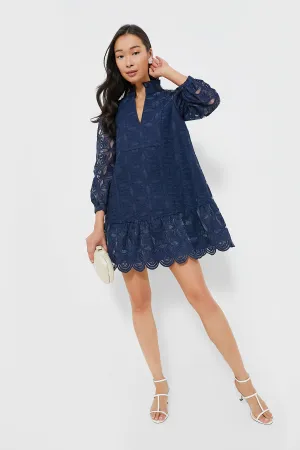 Navy Organza Palmerston Dress