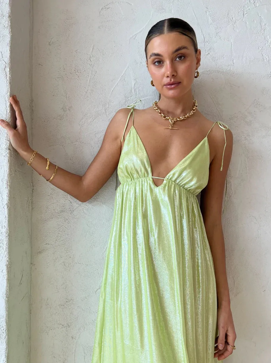 Neon Heart Dress (Lime)