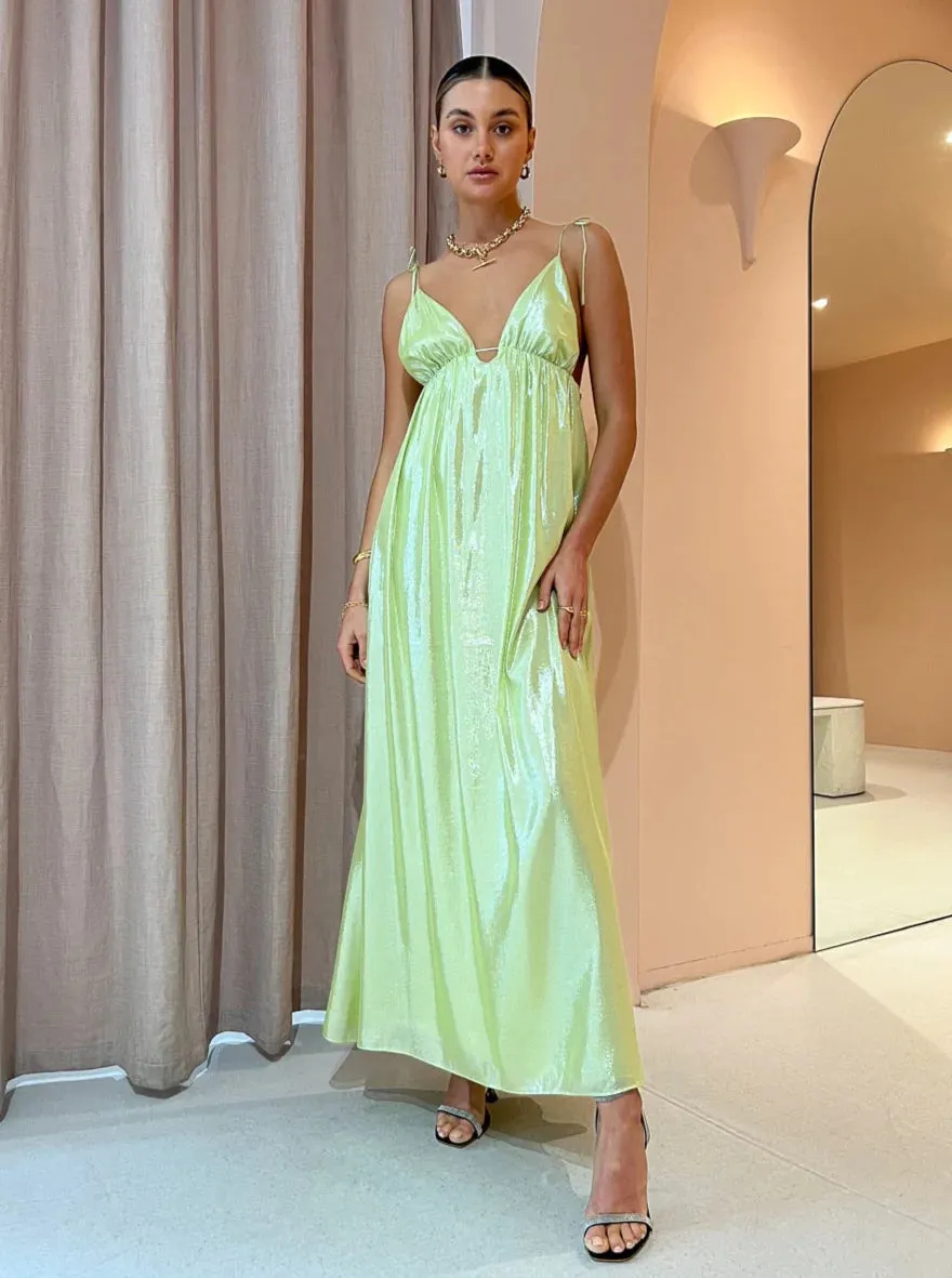 Neon Heart Dress (Lime)