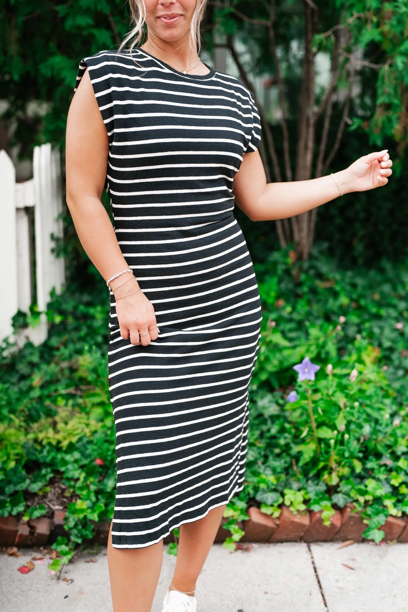 Never Better Striped Maxi Dress