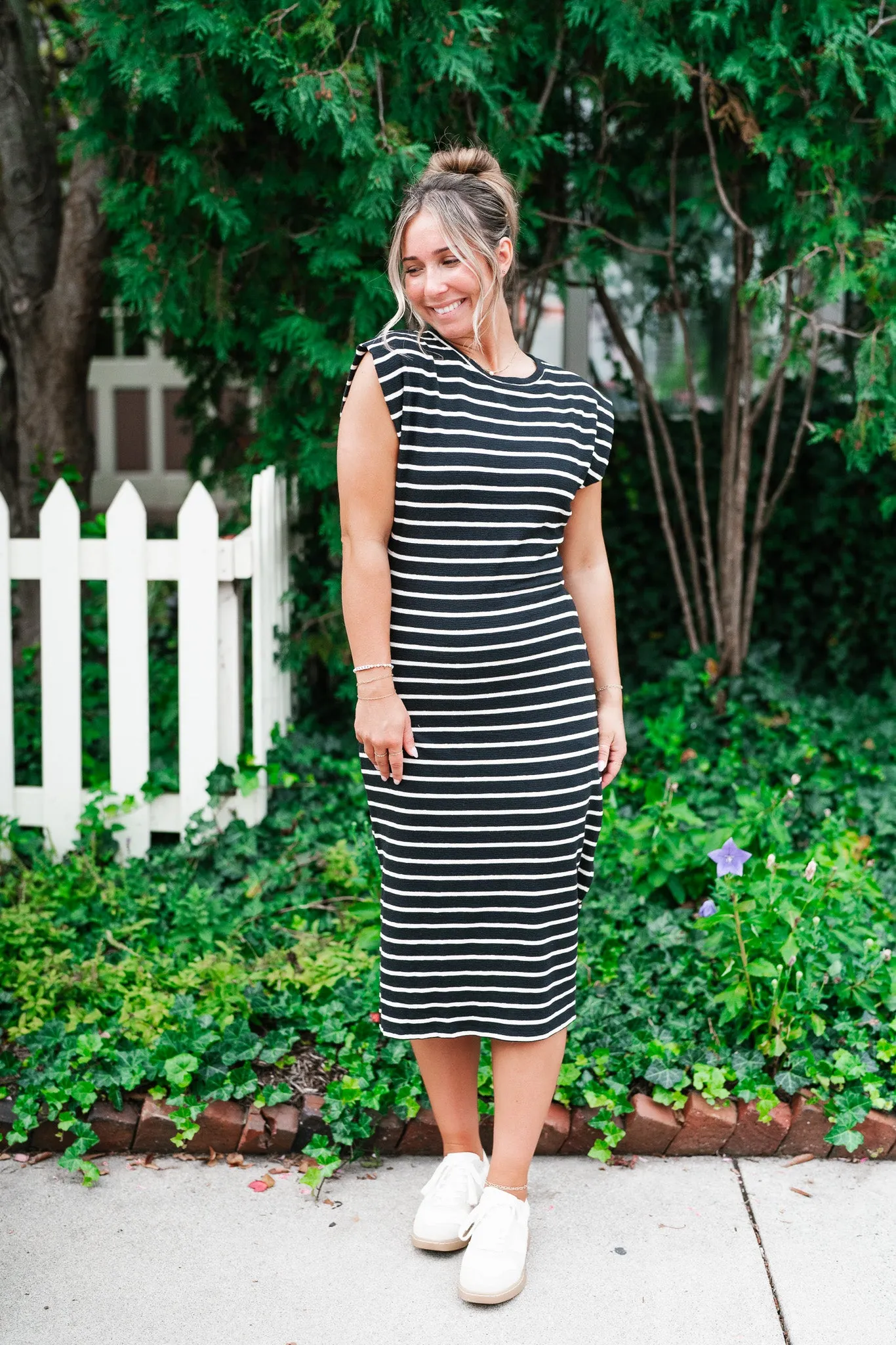 Never Better Striped Maxi Dress