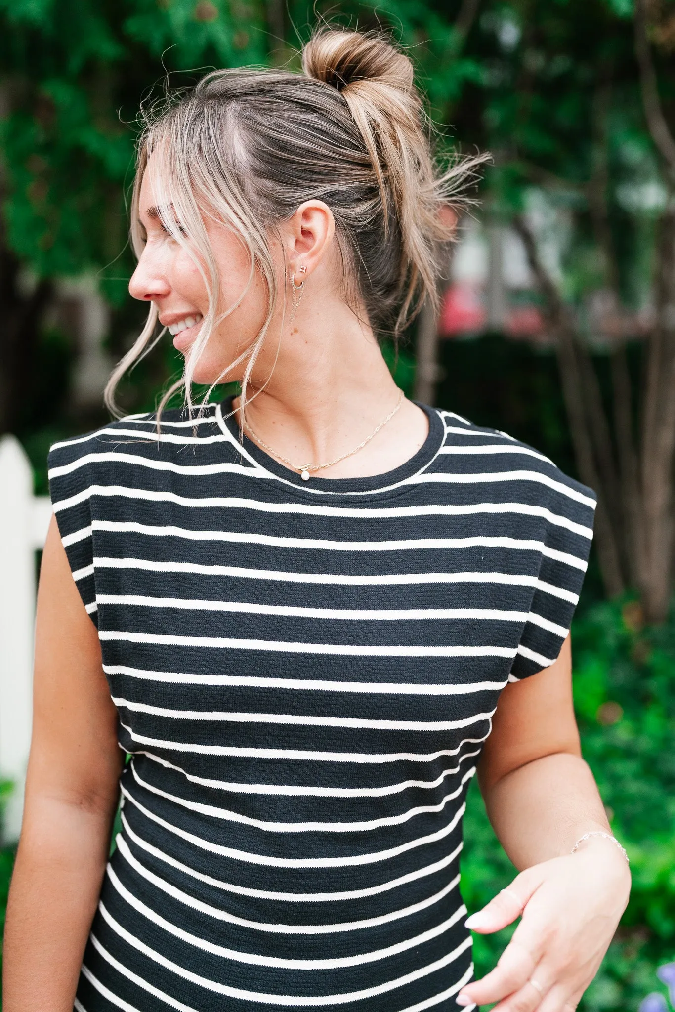 Never Better Striped Maxi Dress