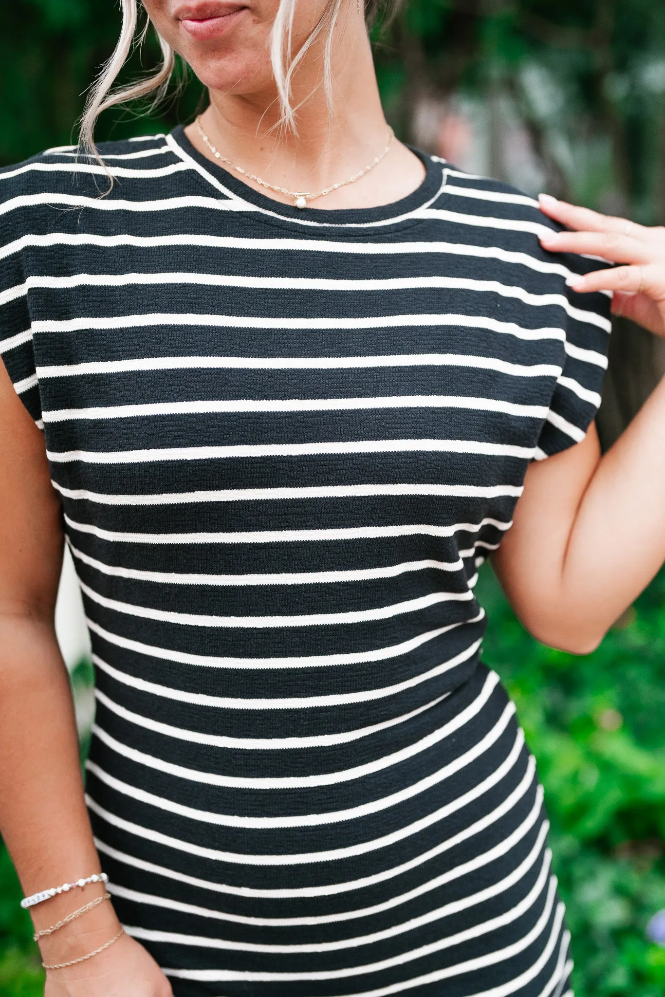 Never Better Striped Maxi Dress