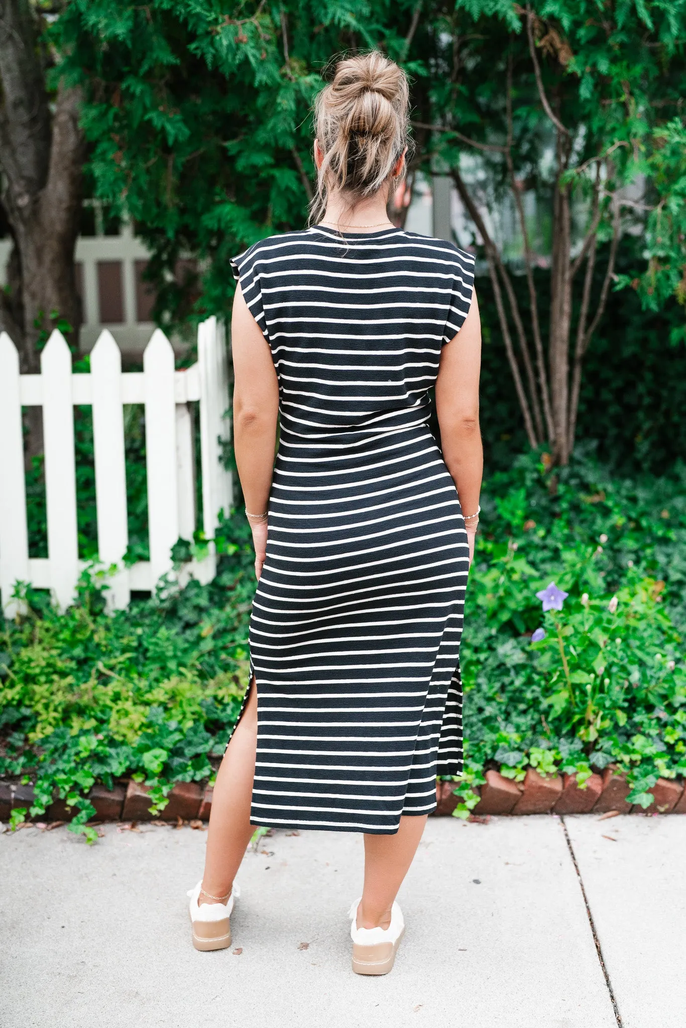 Never Better Striped Maxi Dress