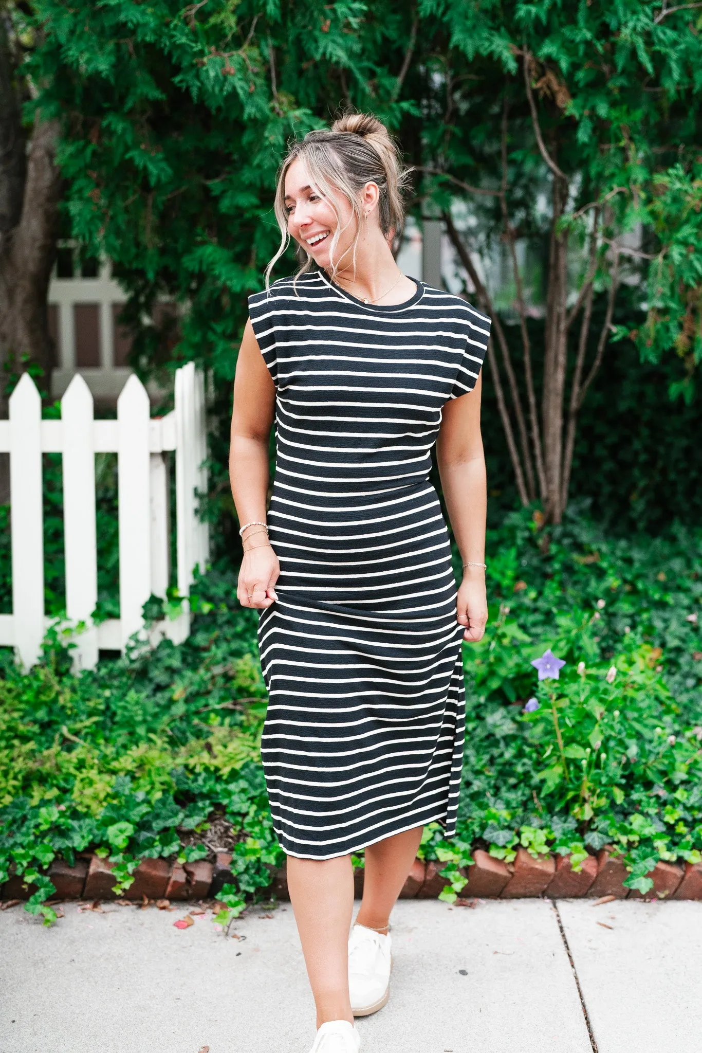 Never Better Striped Maxi Dress