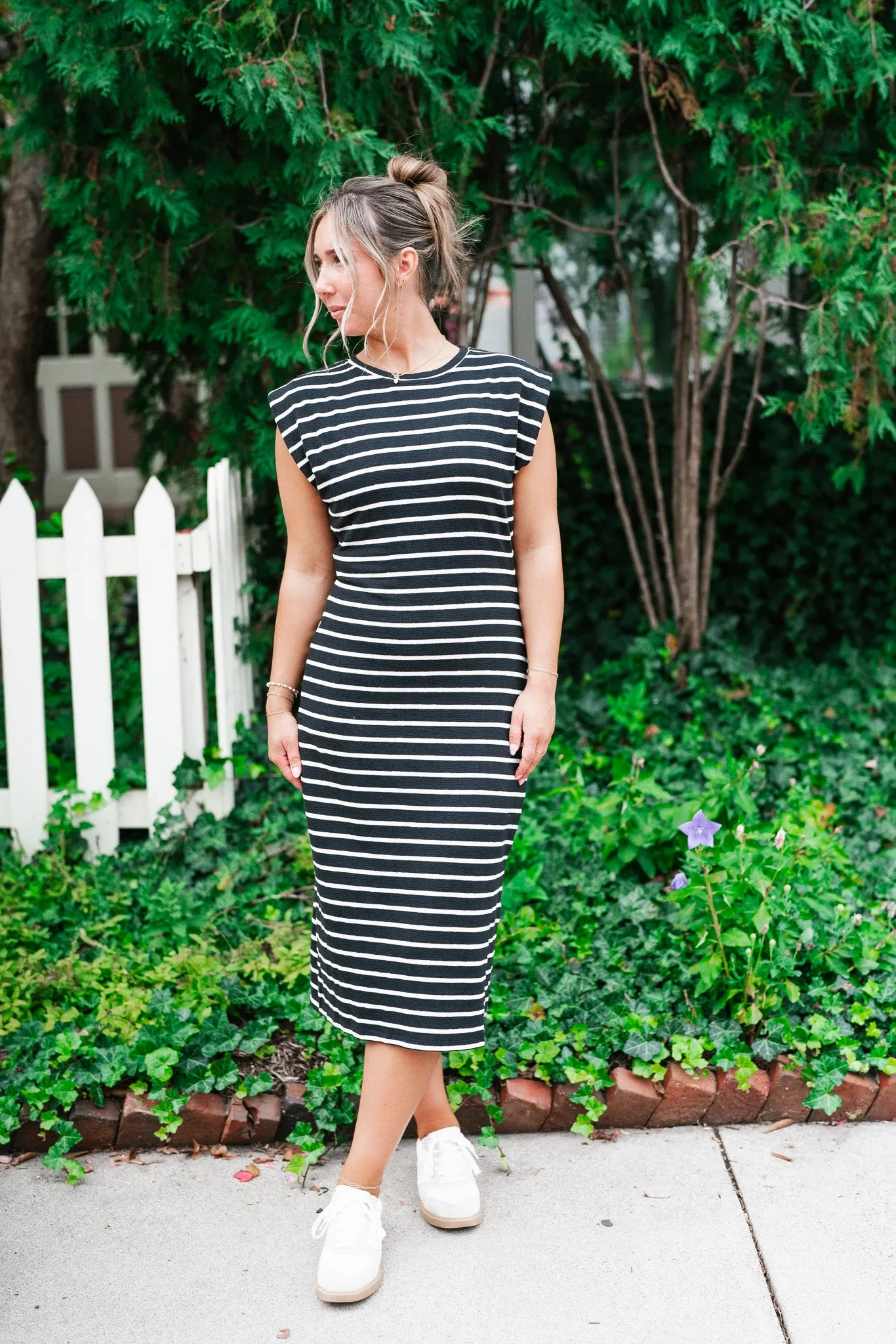 Never Better Striped Maxi Dress