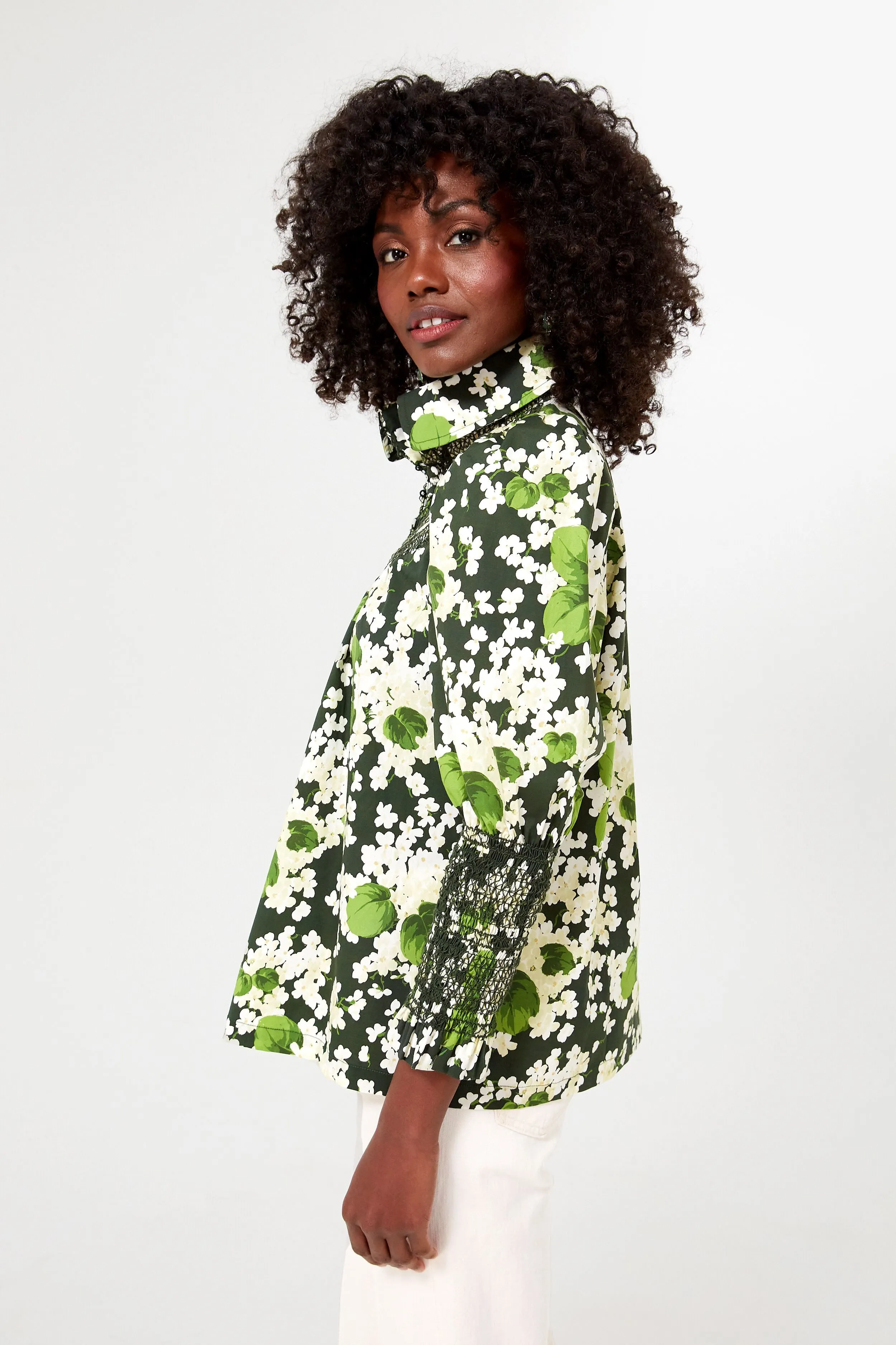 Noir Hydrangea Blooms Haskell Blouse