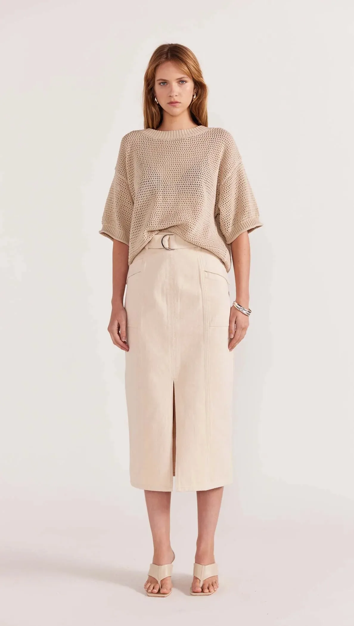 Nora Open Knit Tee