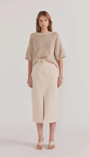 Nora Open Knit Tee