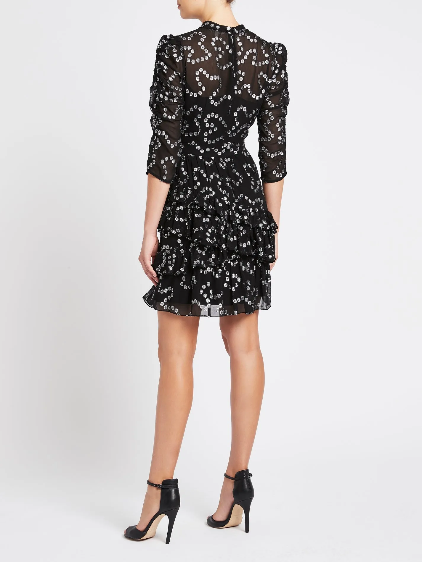 Nuage Metallic Chifon Dress