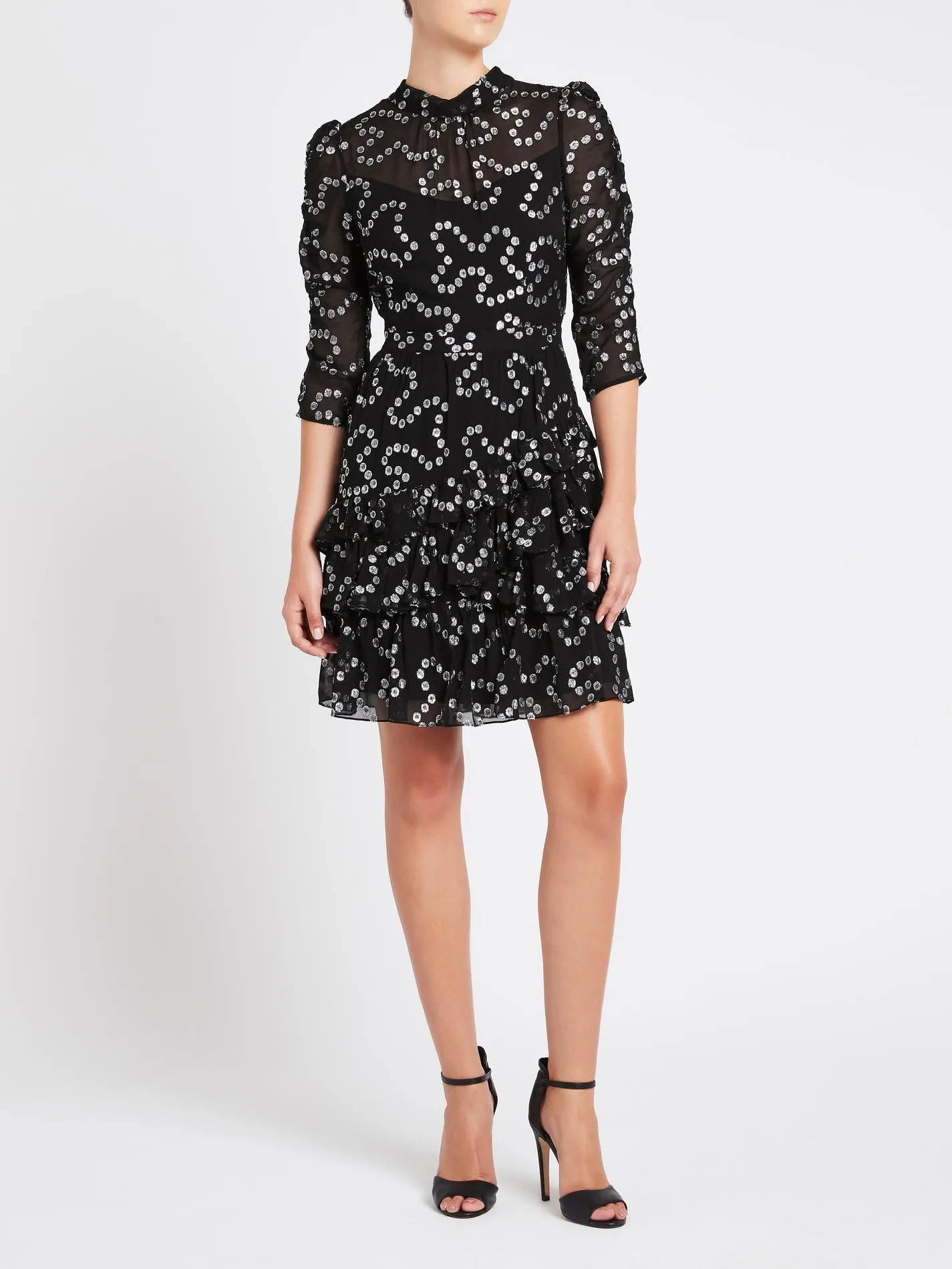 Nuage Metallic Chifon Dress