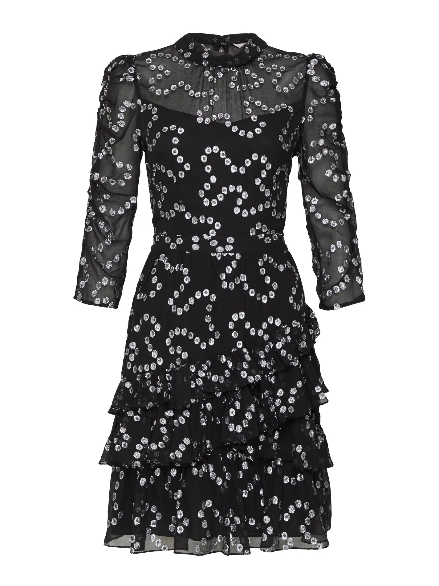 Nuage Metallic Chifon Dress
