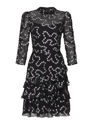 Nuage Metallic Chifon Dress