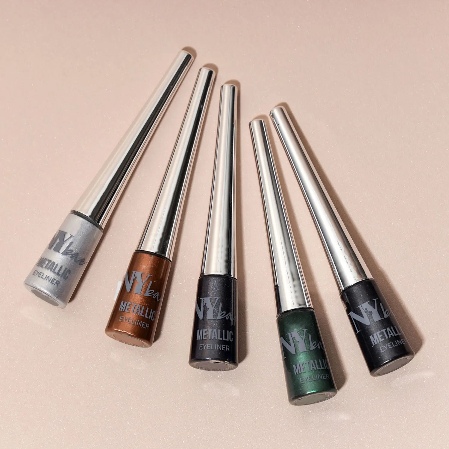 NY Bae Metallic Eyeliner | Metallic Glitter Finish | Quick Dry | Waterproof | Super Pigmented - Black Affair 04 (4.5 ml)