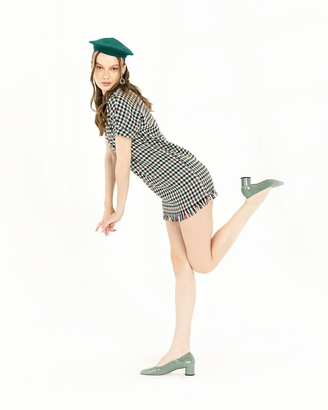 Nyoko Avocado Green Soft Naplak Pumps