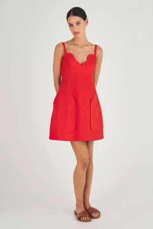 Oroton Short Scallop Dress