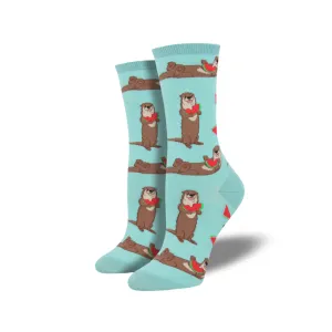 Ottermelon Otter Crew Socks - Womens