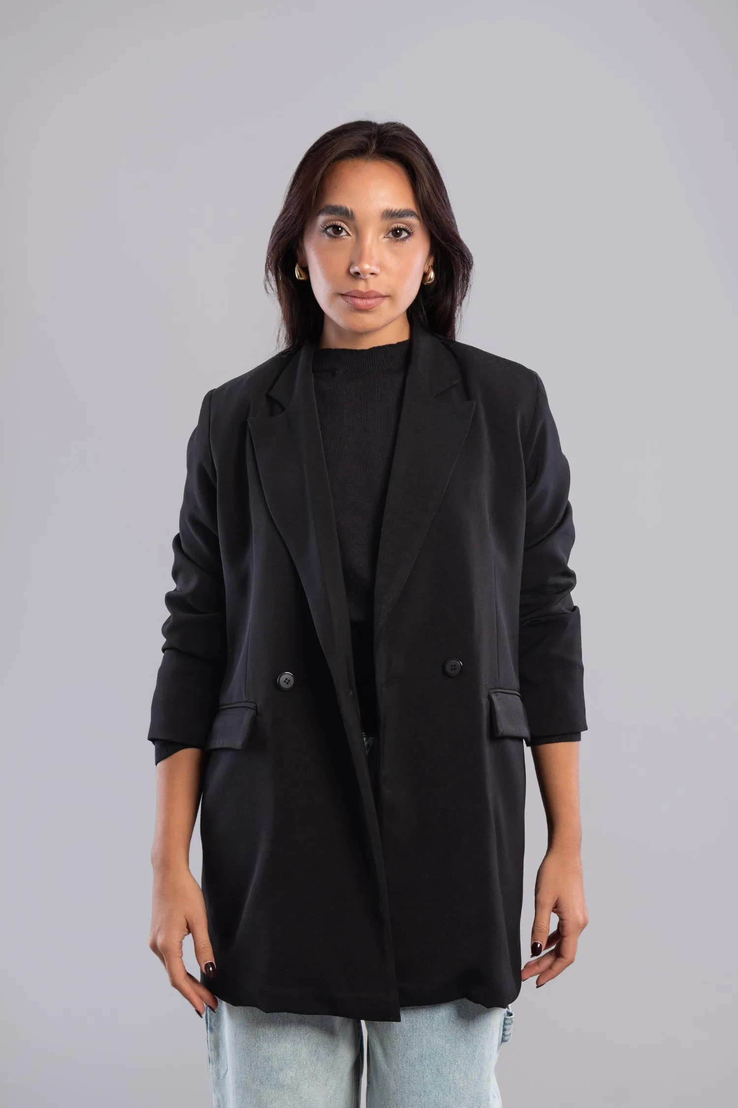 Oversized Crepe Blazer - Mitcha Label