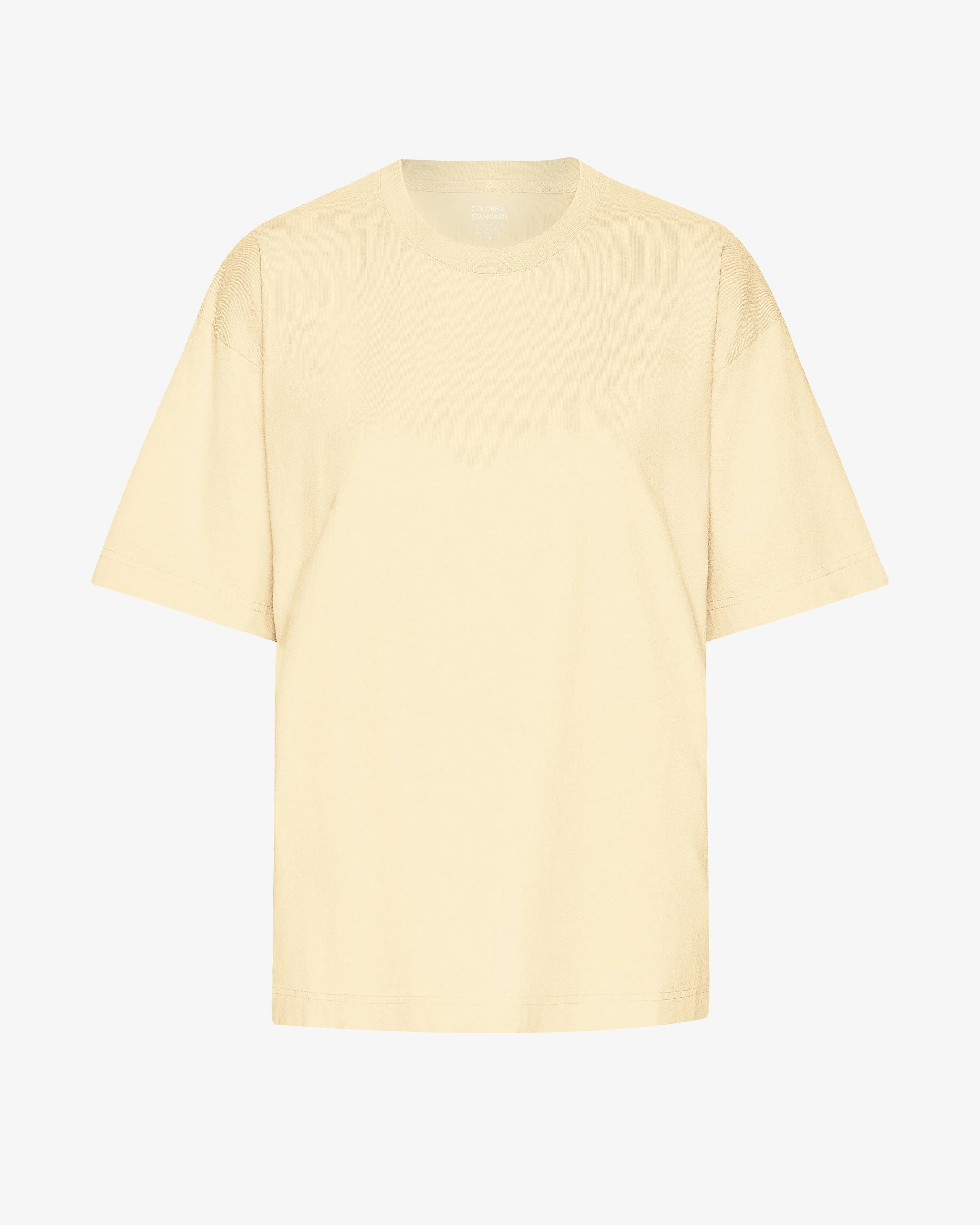 Oversized Organic T-Shirt - Soft Yellow