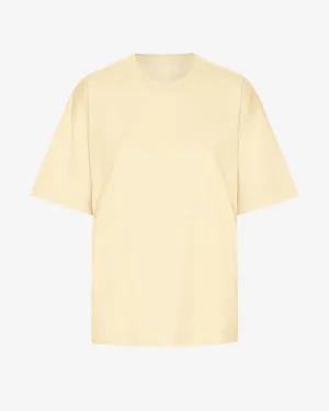 Oversized Organic T-Shirt - Soft Yellow