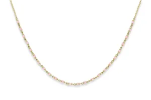 Panacea Rose Quartz Gemstone Gold Necklace