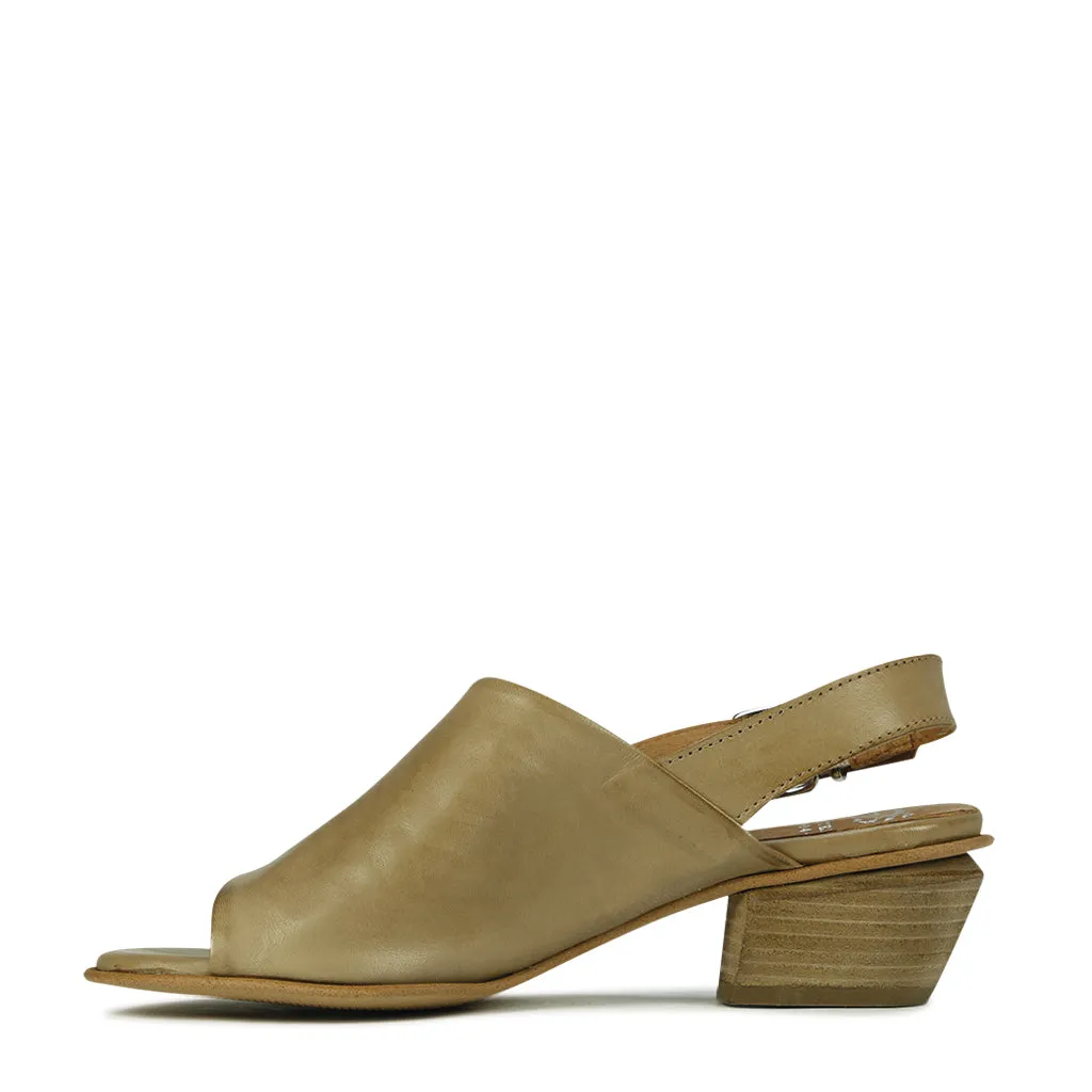 Paolo Leather Sling Back Sandals